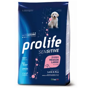 Prolife Dog Puppy Sensitive Medium/Duża Jagnięcina i Ryż - 2 x 10 kg - Sucha karma dla psów Prolife Dog Puppy Sensitive Medium/Duża Jagnięcina i Ryż - 2 x 10 kg - Sucha karma dla psów - miniaturka - grafika 1