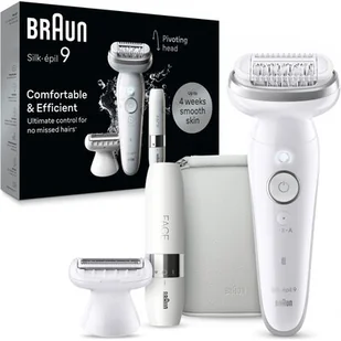 Wodoodporny Depilator Braun Silk-epil 9 9-341 Do 50 Min Face Mini - Depilatory i golarki damskie - miniaturka - grafika 1