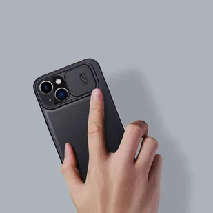Nillkin Qin Leather Pro Case etui iPhone 14 Plus osłona na aparat kabura pokrowiec obudowa z klapką zielony - Etui i futerały do telefonów - miniaturka - grafika 15