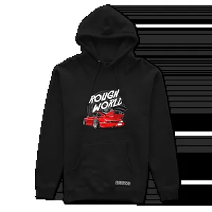 Czarna bluza z kapturem Porsche 911 RWB-M - Odzież do sportów motorowych - miniaturka - grafika 1
