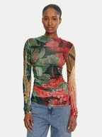 Bluzki damskie - Desigual Bluzka Tapiz Lacroix 25WWJF48 Kolorowy Regular Fit - miniaturka - grafika 1