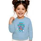 Bluzy dla dziewczynek - BLUZA DZIECIĘCA 67 SIX SEVEN VIRAL DLA CHŁOPCA DZIEWCZYNKI 110-116 - miniaturka - grafika 1