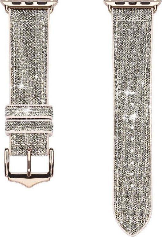 Dux Ducis Dux Ducis Strap pasek do Watch 7 / 6 / 5 / 4 / 3 / 2 / SE 41 / 40 / 38mm opaska bransoleta bransoletka srebrny Sparkle Version