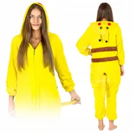 Piżamy damskie - PIKACHU KOSTIUM ONESIE KIGURUMI CIEPŁA PIŻAMA DRES ZAPIANA ZAMEK ZIMOWA L - miniaturka - grafika 1