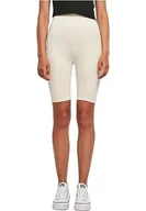 Spodenki damskie - Urban Classics Damskie szorty z wysokim stanem, krótkie spodnie damskie, dostępne w wielu różnych kolorach, rozmiary od XS do 5XL, Whitesand, 5XL - miniaturka - grafika 1