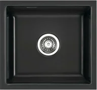 Zlewozmywaki - Zlewozmywak ceramiczny SYSTEMCERAM Mera 42 U Nero Korek automatyczny 5301 02 - miniaturka - grafika 1