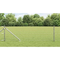 Ogrodzenia - Lumarko Ogrodzenie Euro z 7 słupkami 0.8x10 m ze stali ocynkowanej - miniaturka - grafika 1