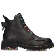 Botki damskie - Klasyczne damskie trzewiki kolorowe sznurówki Toscanio MU 342.704 - 38 - miniaturka - grafika 1