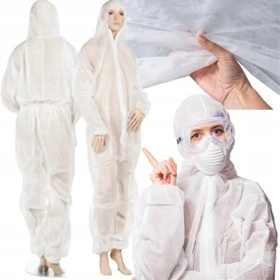 Kombinezon ochronny jednorazowy malarski lakierniczy biały XL 30g/m2 - Odzież robocza - miniaturka - grafika 1