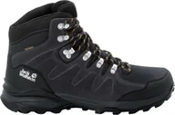 Buty trekkingowe męskie - Buty trekkingowe męskie Jack Wolfskin Refugio Texapore Mid czarne r. 42 - miniaturka - grafika 1