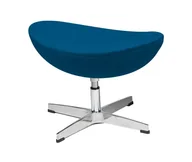 Pufy i podnóżki - Podnóżek obrotowy EGG CLASSIC z regulacją niebieski - miniaturka - grafika 1