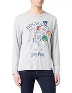 Koszulki męskie - United Colors of Benetton Męski T-shirt M/L 3vd04m00f sweter, szary z grafiką 501, XL - miniaturka - grafika 1