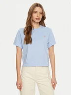 Koszulki i topy damskie - Guess Jeans T-Shirt W4YI05 K8HM0 Niebieski Regular Fit - miniaturka - grafika 1