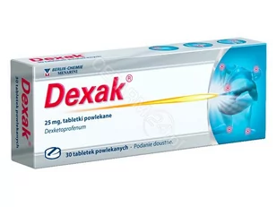 Berlin Chemie Dexak 25 mg x 30 tabl powlekanych - Przeziębienie i grypa - miniaturka - grafika 1