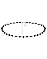 Naszyjniki - Srebrny Choker Z Kryształami Swarovski® Crystal - miniaturka - grafika 1