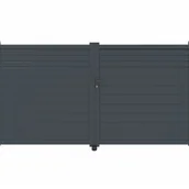 Bramy garażowe - Aluminiowa brama skrzydłowa 3m CASANOOV CARPATIA 300B180 - miniaturka - grafika 1