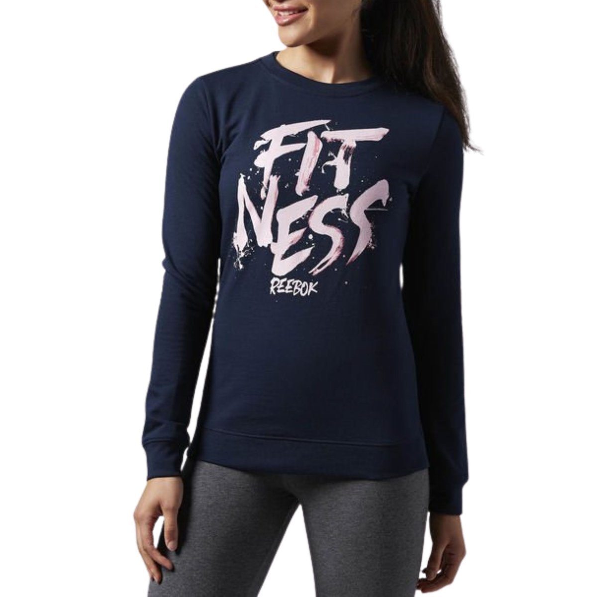 Damska Bluza Bez Kaptura Reebok Gr Fitness Crew Xs