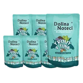 Mokra karma dla kotów - Dolina Noteci Superfood pstrąg i tuńczyk saszetka 10x85g 42321-uniw - miniaturka - grafika 1