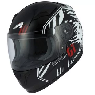 Astone Helmets gt2kg-predator-bwm kask motocyklowy GT Kid, czarny/biały, rozmiar M - Kaski motocyklowe - miniaturka - grafika 1