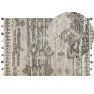 Dywany - Dywan wełniany kilim 200 x 300 cm szary ARATASHEN - miniaturka - grafika 1