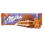 Milka Ciastko korzenne i nadzienie o smaku waniliowym w czekoladzie mlecznej 300 g