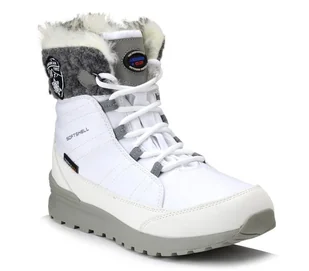 Buty zimowe dziecięce ocieplane śniegowce białe American Club SN 39/23-32 - Śniegowce damskie - miniaturka - grafika 1