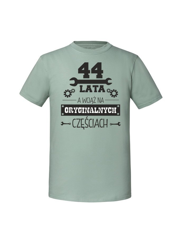 Męska koszulka z nadrukiem - 44 latA oryginalne części Miętowy 3XL