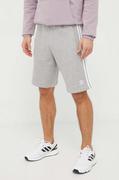 Spodenki męskie - adidas Originals szorty bawełniane Adicolor 3-Stripes kolor szary melanżowe IU2340 - miniaturka - grafika 1
