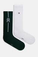 Skarpetki męskie - Tommy Hilfiger skarpetki 2-pack męskie kolor zielony 701229850 - miniaturka - grafika 1