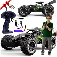 Zabawki zdalnie sterowane - DUŻY SAMOCHÓD ZDALNIE STEROWANY NA AKUMULATOR ELEKTRYCZNY PILOT MONSTER RC - miniaturka - grafika 1