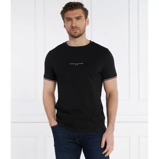 Koszulki męskie - Tommy Hilfiger T-shirt TOMMY LOGO TIPPED | Slim Fit - grafika 1