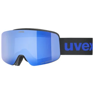 Uvex pwdr FM, gogle narciarskie, junior, czarny/niebieski - Gogle narciarskie - miniaturka - grafika 1