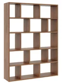 Regały - Skandynawski Regał W Kolorze Orzech Wiszący Lub Stojący S4-H94 - miniaturka - grafika 1