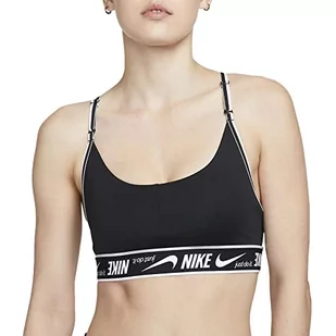 Nike Damski biustonosz sportowy z logo W Nk Df Indy - Biustonosze - miniaturka - grafika 1