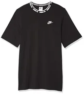 Koszulki męskie - Nike FB7309-010 M NK Club LBR SS Topy Długa koszulka Męska Czarny/Biały Rozmiar L - miniaturka - grafika 1