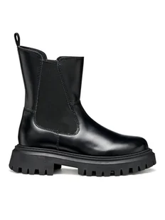 Geox Trapery J Maquinnens J56M6D 0CNNH C9999 S Czarny - Buty dla dziewczynek - miniaturka - grafika 1