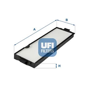 Filtr, wentylacja przestrzeni pasażerskiej UFI Filtry 53.244.00 - Filtry kabinowe - miniaturka - grafika 1
