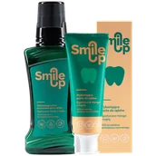 Płyny do płukania jamy ustnej - Zestaw SmileUp, wybielająca pasta do zębów, egzotyczne mango z miętą, 75 ml + odświeżający płyn do płukania jamy ustnej, egzotyczne mango z miętą, 250 ml - miniaturka - grafika 1