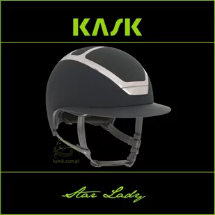Kask Sport Kask Star Lady - KASK - antracytowy/srebrny - roz. 55-56 - Kaski do jazdy konnej - miniaturka - grafika 1