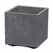 Donice - 410401 Donica Sierra Square Beton Effect 29x29x29 cm marengo PROSPERPLAST - miniaturka - grafika 1