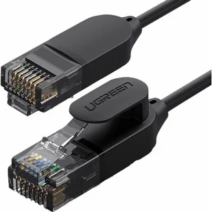 Ugreen Kabel sieciowy UGREEN NW122 Ethernet RJ45 Cat.6A UTP 1.5m czarny UGR388BLK - Kable miedziane - miniaturka - grafika 1