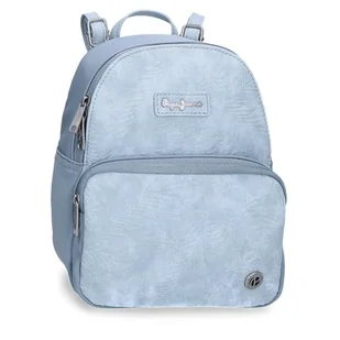 Pepe Jeans Jana Plecak na co dzień niebieski 20 x 25,5 x 10 cm poliester z akcentami ze sztucznej skóry by Joumma Bags, Niebieski, Talla única, plecak na co dzień - Plecaki - miniaturka - grafika 1