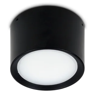 Duża oprawa sufitowa Tuba natynkowa lampa Led 15W Neutralna Czarna - Oprawy, klosze i abażury - miniaturka - grafika 1