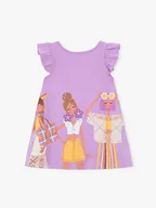 Sukienki i spódniczki dla dziewczynek - Mayoral Sukienka codzienna 3934 Fioletowy Regular Fit - miniaturka - grafika 1