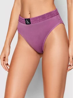 Stroje kąpielowe - Calvin Klein Swimwear Dół od bikini Authentic KW0KW01487 Fioletowy - grafika 1