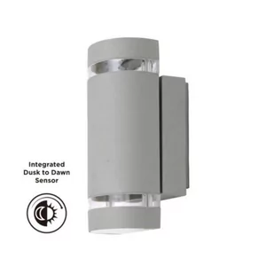 Lutec Focus 5604023112 kinkiet lampa ścienna zewnętrzna ogrodowa 2x7W GU10 srebrny - Lampy ogrodowe - miniaturka - grafika 1