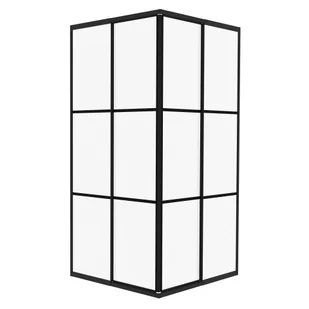Kabina prysznicowa Komfort Multi 90x90x185 kwadratowa czarny loft 101-03223-3-43 - Kabiny prysznicowe - miniaturka - grafika 1
