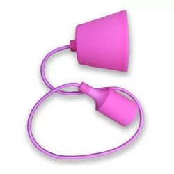 V-TAC V-TAC lampa wisząca silikonowa VT-7228 E27 różowa SKU 3479 - Lampy sufitowe - miniaturka - grafika 1