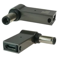 Kable - Przejściówka zasilania adapter wtyk USB-C do 6,0x0,6mm+pin ASUS Aluminium - miniaturka - grafika 1