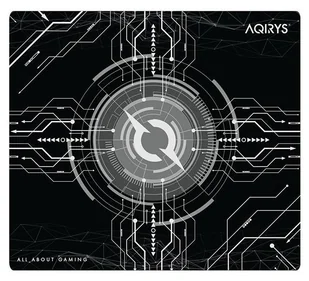 AQIRYS GRUIS Medium 450x400 czarny - Podkładki pod mysz - miniaturka - grafika 1